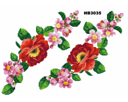 Наклейка с имитацией вышивки ИВ-3035