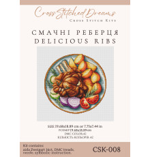 Набор для вышивки крестиком Вкусные ребра