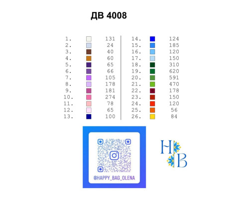 Термоналіпка для вишивки ДВ-4008