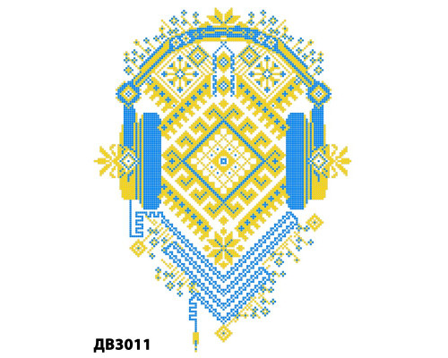 Термонаклейка для вышивания ДВ-3011