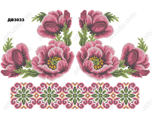 Термонаклейка для вышивки ДВ-3033