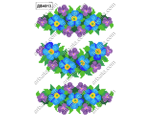 Термонаклейка для вышивки ДВ-4013