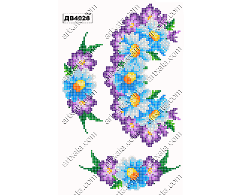 Термонаклейка для вышивания ДВ-4028