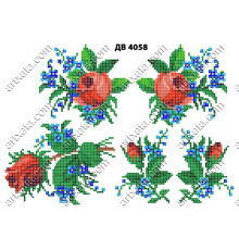 Термонаклейка для вышивки ДВ-4058