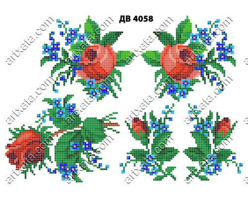 Термонаклейка для вышивки ДВ-4058