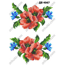 Термонаклейка для вышивания ДВ-4067