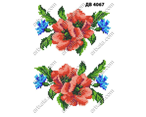 Термонаклейка для вышивания ДВ-4067