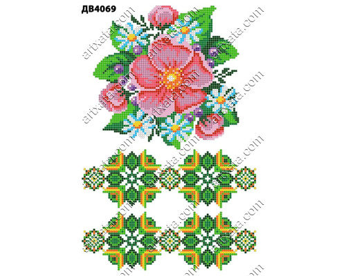 Термоналіпка для вишивки ДВ-4069