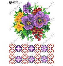 Термонаклейка для вышивания ДВ-4070