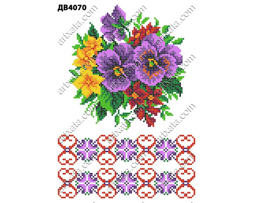 Термонаклейка для вышивания ДВ-4070
