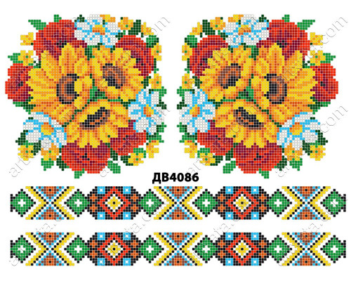 Термоналіпка для вишивки ДВ-4086