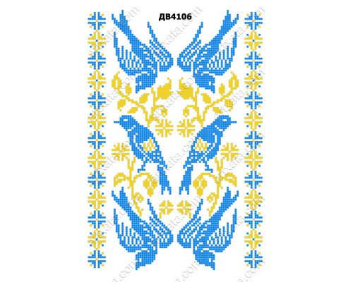 Термонаклейка для вышивания ДВ-4106