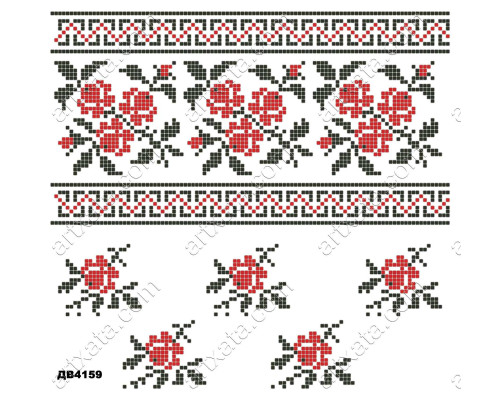 Термонаклейка для вышивки ДВ-4159