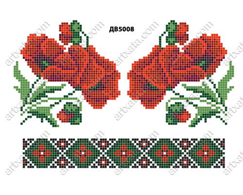 Термонаклейка для вышивки ДВ-5008
