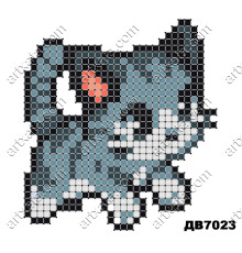 Термонаклейка для вышивания ДВ-7023