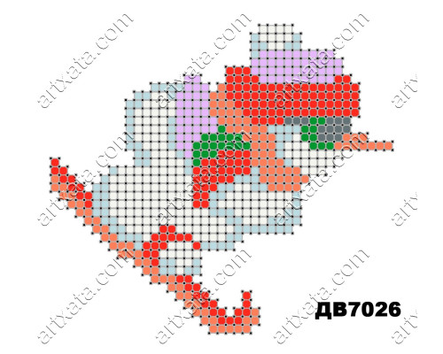 Термонаклейка для вышивания ДВ-7026