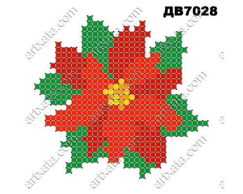 Термонаклейка для вышивания ДВ-7028
