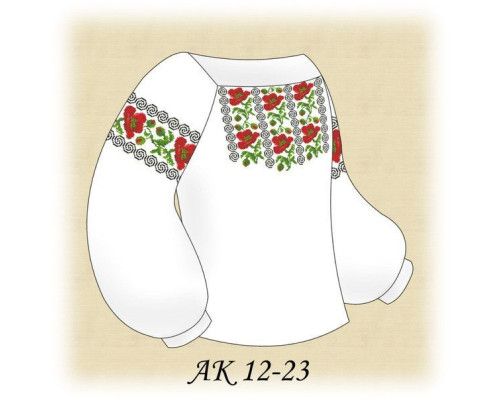 Заготовка вишиванки для дівчинки АК 12-23